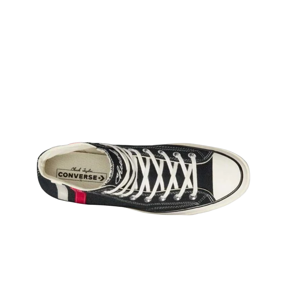컨버스 척 70 아카이벌 스트라이프 블랙 레드(Converse Chuck 70 Archival Stripe Black Red) - 2