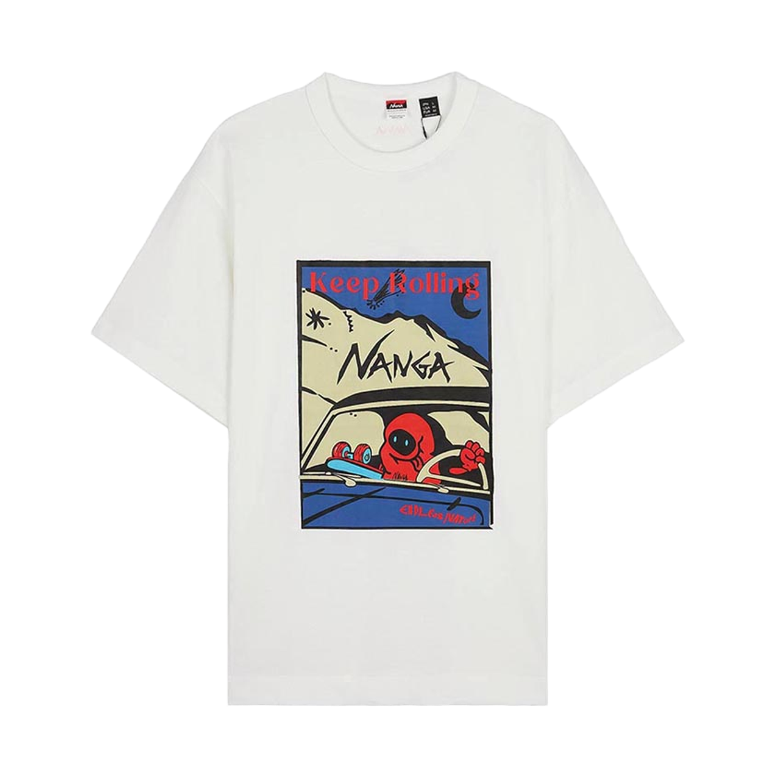 - Nanga Eco Hybrid Keep Rolling T-Shirt White