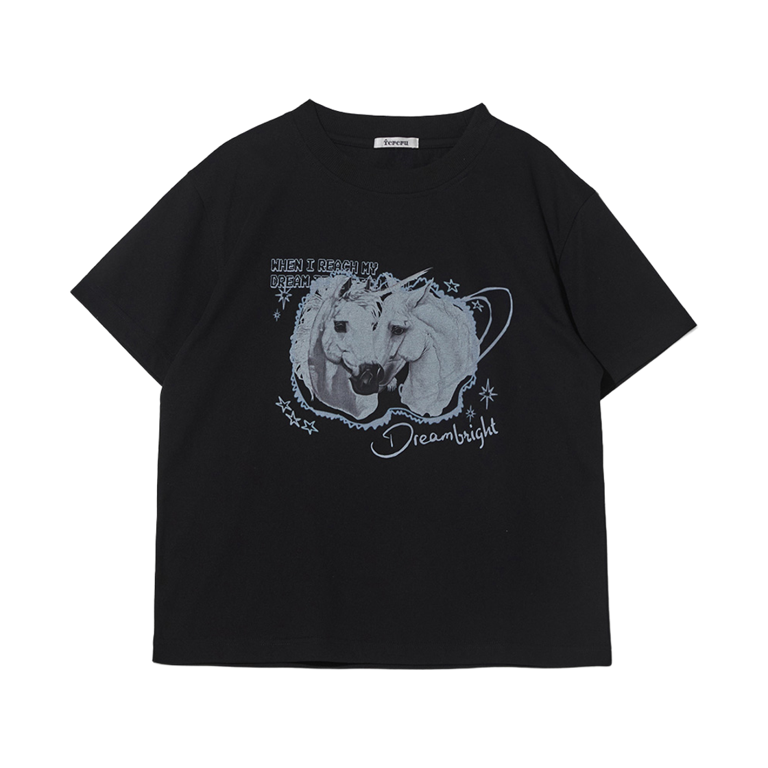 테레루 드리밍 티셔츠 블랙(TERERU Dreaming T-Shirt Black)