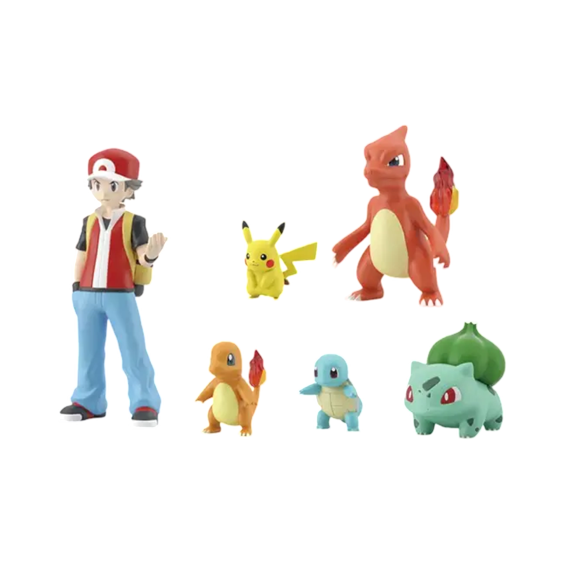 포켓몬 스케일 월드 관동지방 레드 & 피카츄 & 리자드 & 파이리 & 꼬부기 & 이상해씨(Pokemon Scale World Kanto Region Red & Pikachu & Charmeleon & Charmander & Squirtle & Bulbasaur)