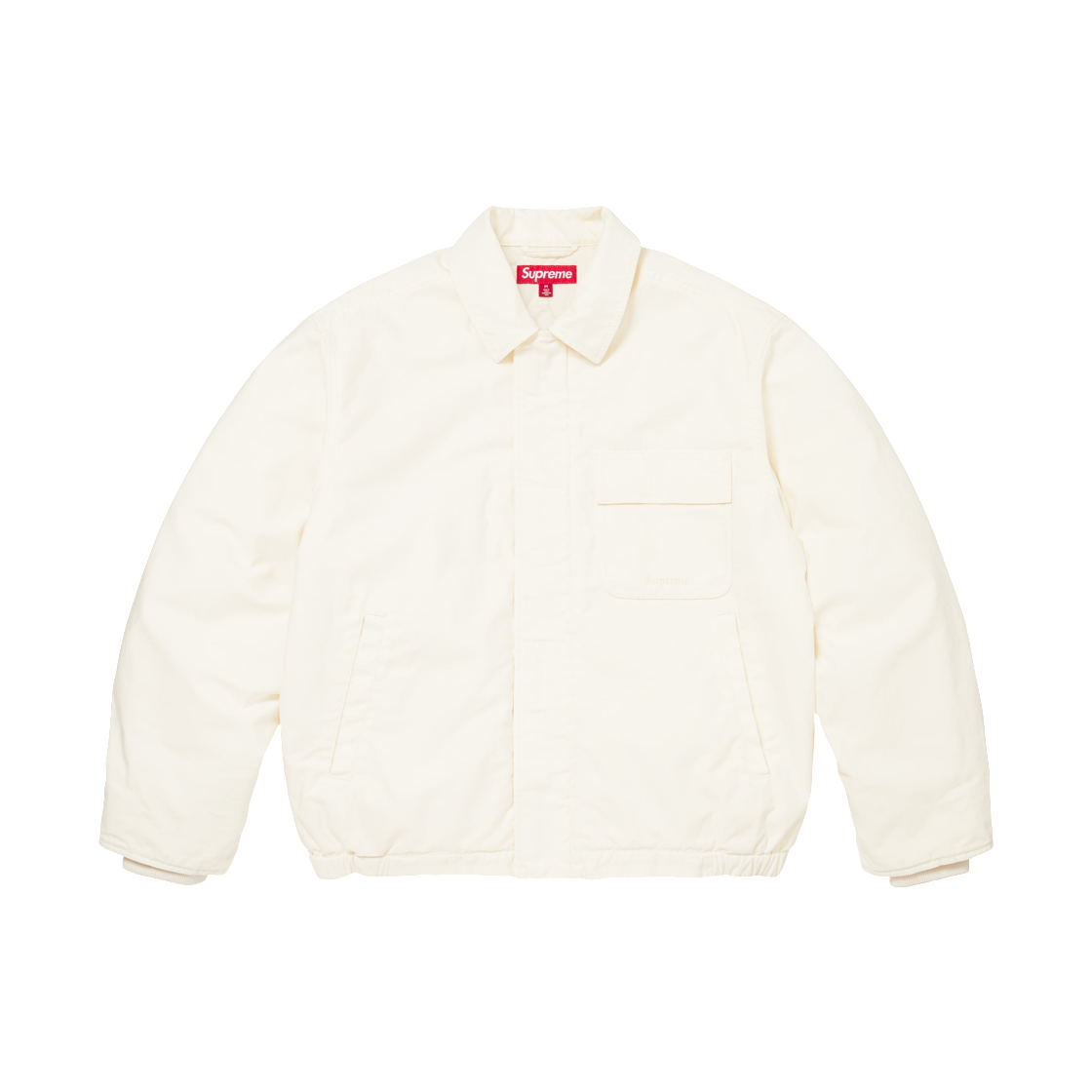 - Supreme Cordura Twill Utility Jacket White - 26SS