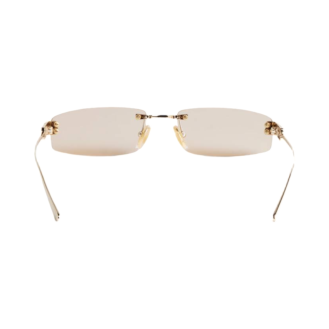발렌시아가 가십 렉탱글 S 선글라스 라이트 골드 브라운(Balenciaga Gossip Rectangle S Sunglasses In Light Gold Brown) - 2