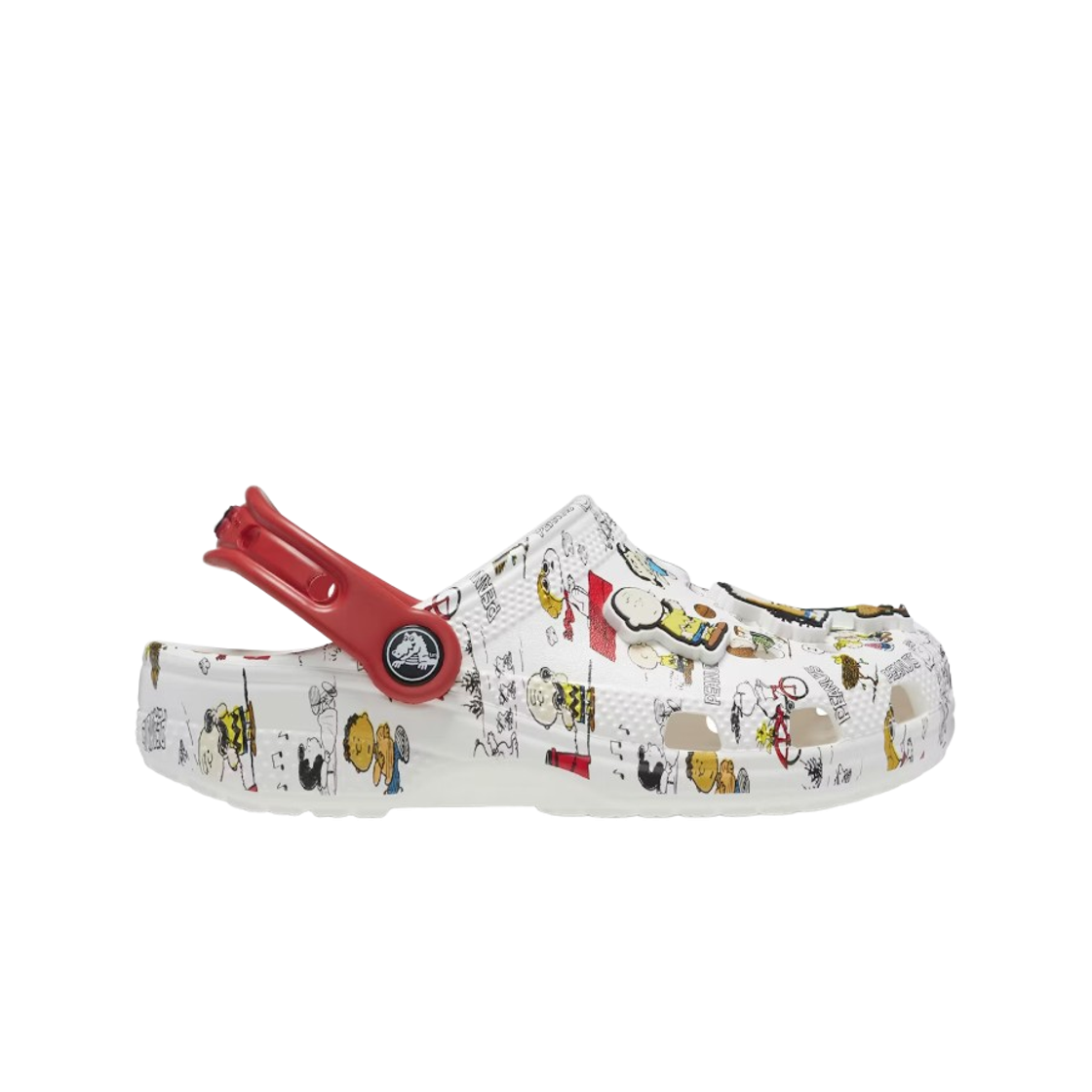 208631-94S (TD) Crocs x Peanuts Classic Clog White Multi