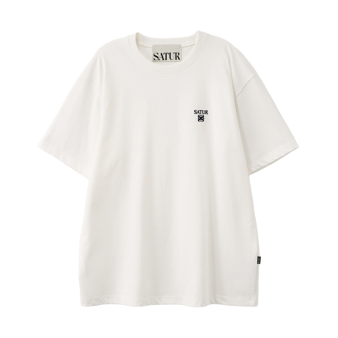 세터 로렌 클래식 로고 반팔 티셔츠 화이트(SATUR Loren Classic Logo T-Shirt White)