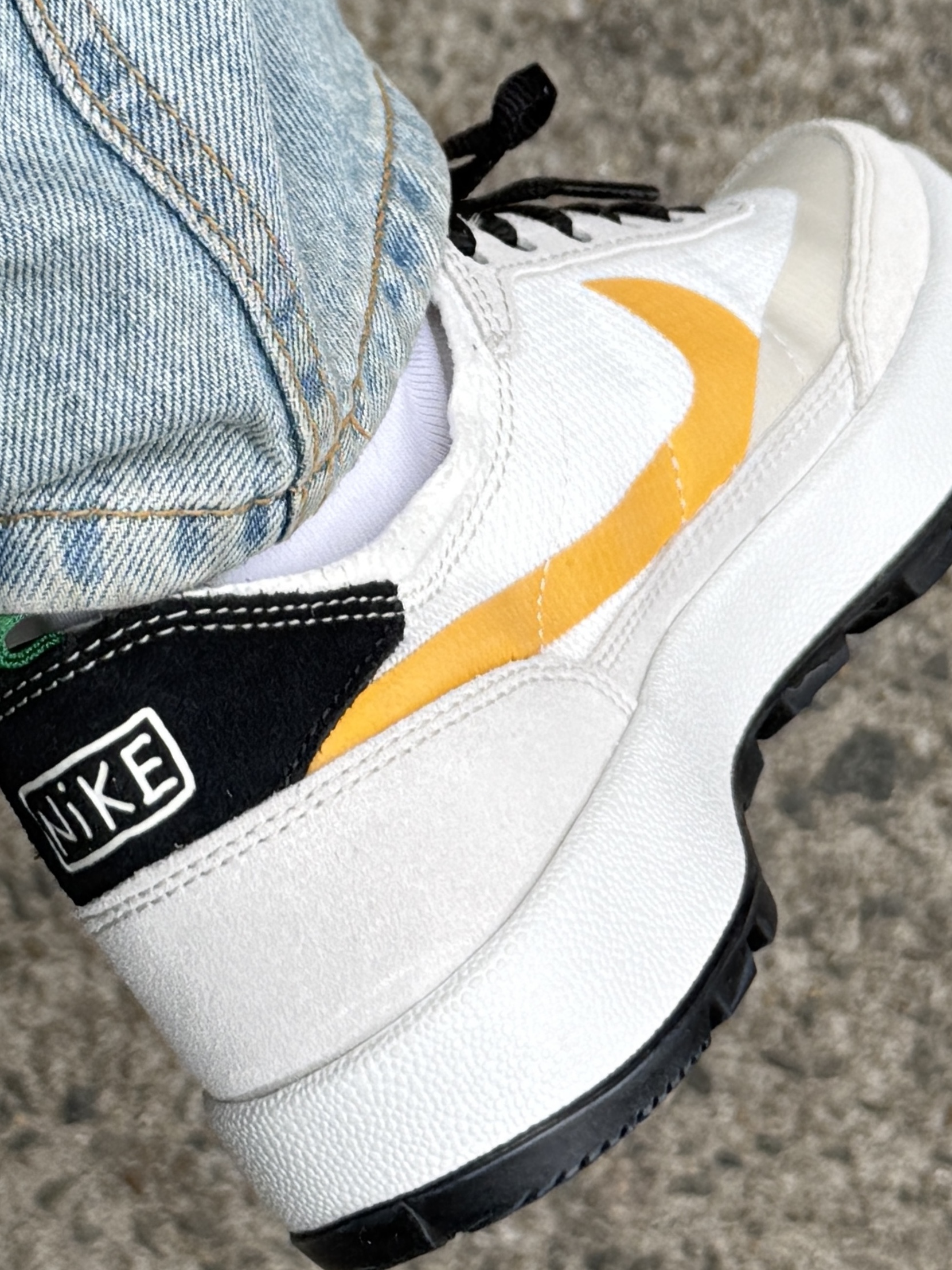 Nike x Tom Sachs General Purpose Shoe Pine Green University Gold 착용 스타일 - 2