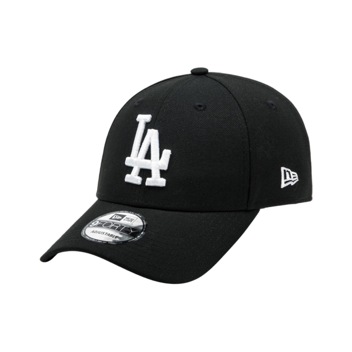 뉴에라 MLB 화이트 온 블랙 LA 다저스 볼캡 블랙(New Era MLB White on Black LA Dodgers Ball Cap Black) - 1