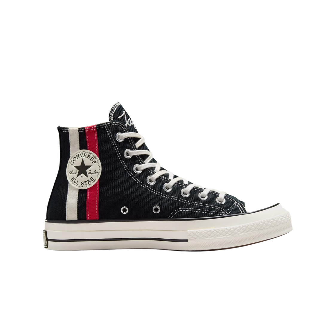 A07441C Converse Chuck 70 Archival Stripe Black Red