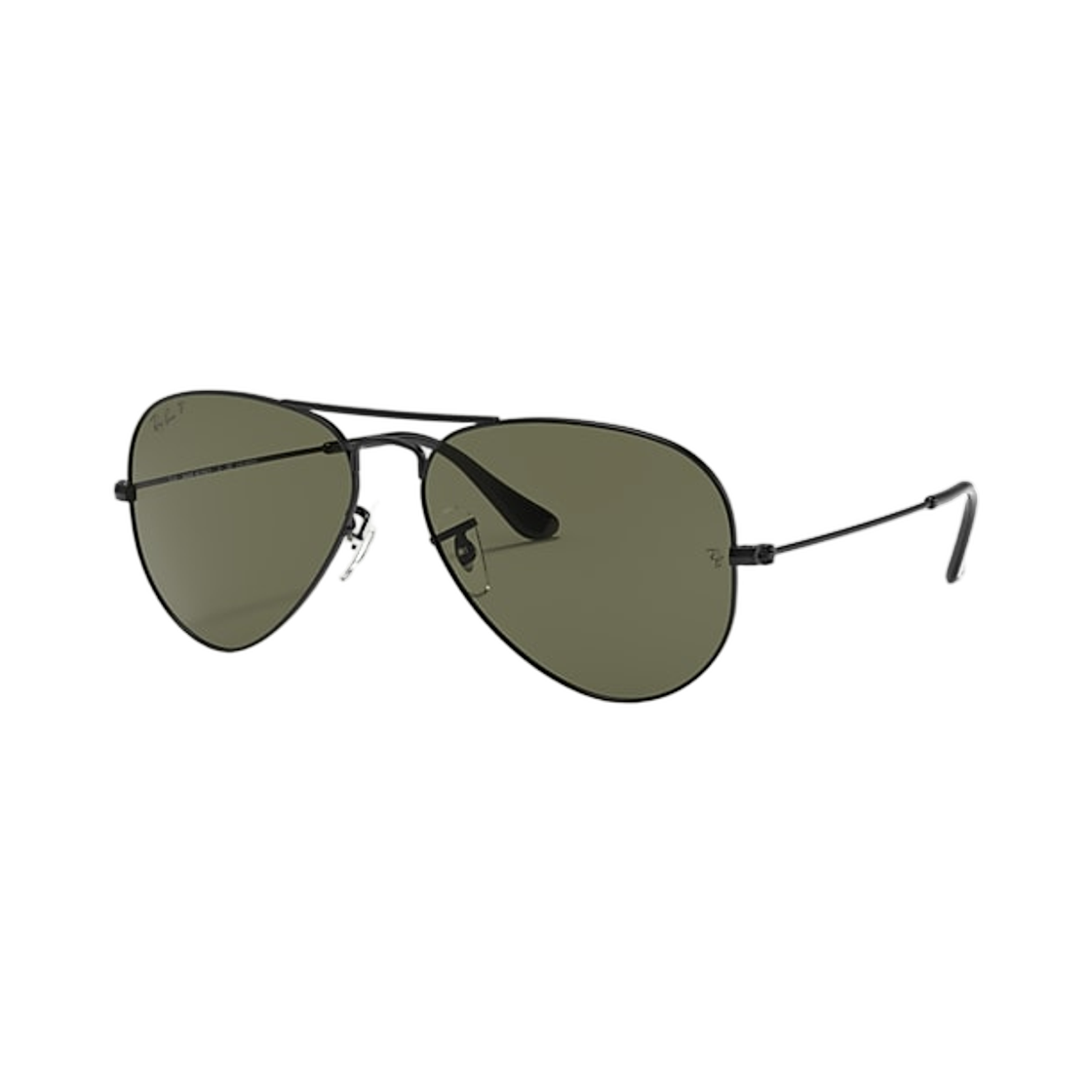 레이밴 에비에이터 클래식 매트 블랙 프레임 G-15 그린 편광 렌즈(Ray-Ban Aviator Classic Matte Black Frame G-15 Green Polarized Lense)