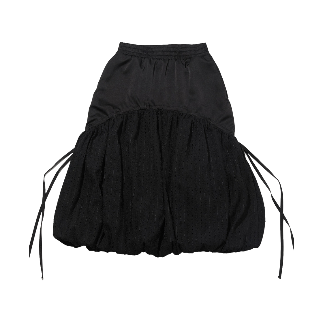 테레루 벌룬 트리밍 스커트 블랙(TERERU Balloon Trimming Skirt Black)