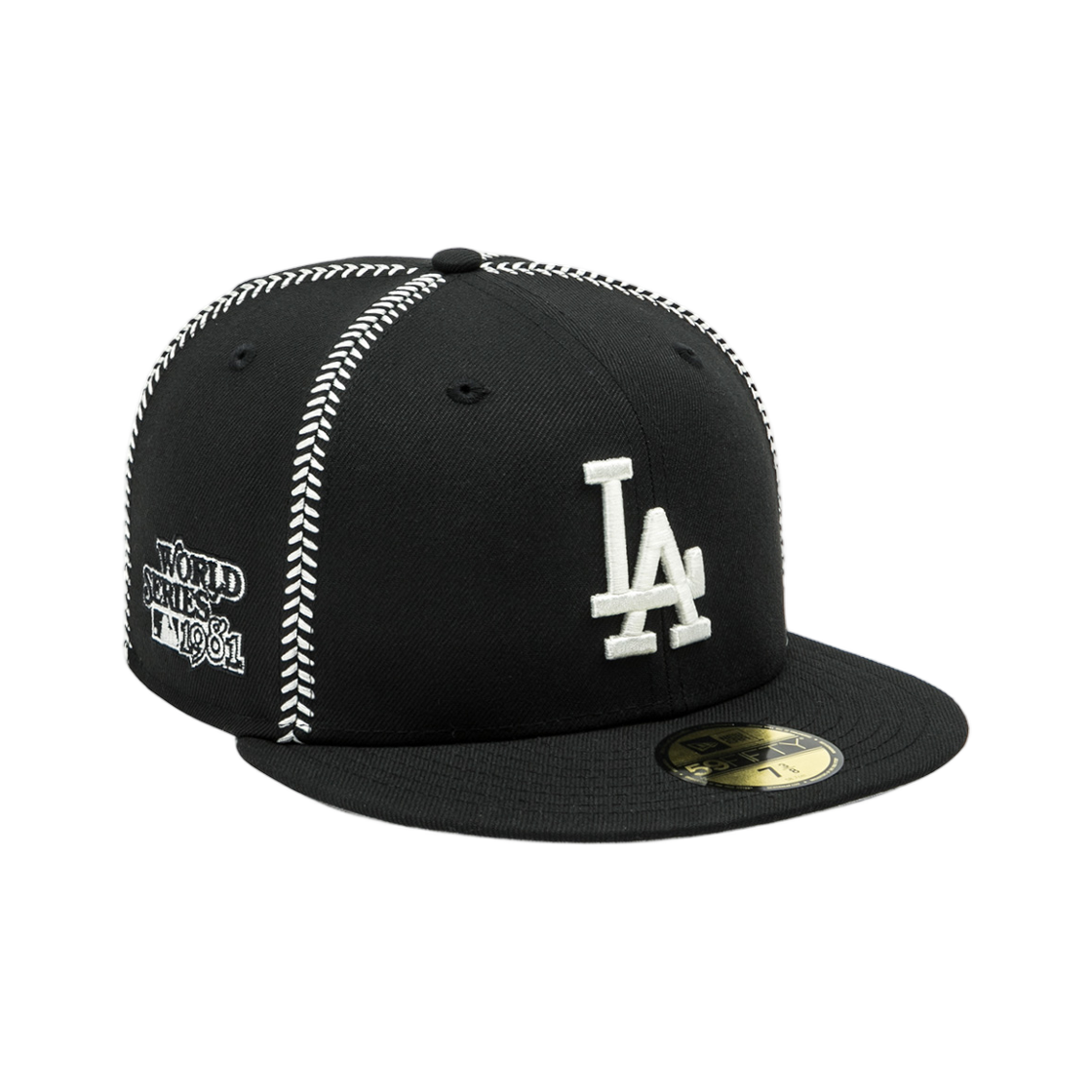 뉴에라 MLB LA 다저스 볼 스티치 피티드캡 블랙(New Era MLB LA Dodgers Ball Stitch Fitted Cap Black) - 2