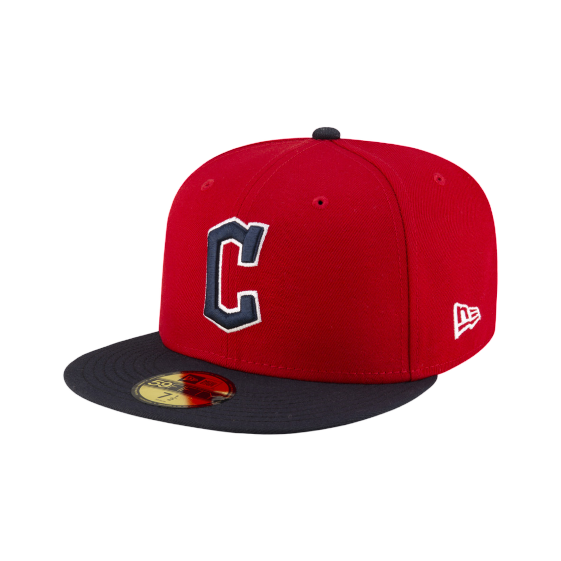 70849887 New Era MLB Authentic Cleveland Guardians Fitted Cap Home Scarlet