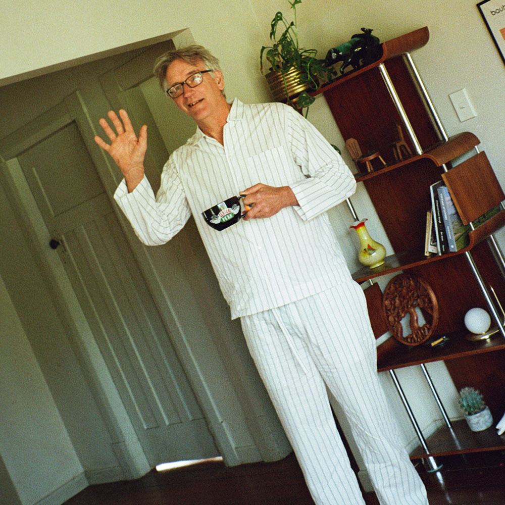 퍼즈플리즈 100% 코튼 파자마 포 유니섹스 (스트라이프 화이트)(PAUSE PLEASE 100% Cotton Pajamas for Unisex (Striped-White)) - 3