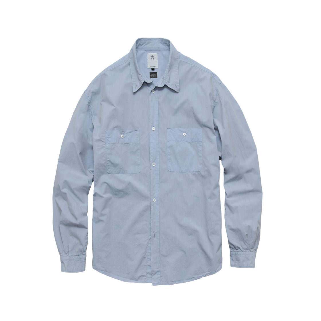 폴리테루 2 포켓 워크 셔츠 블루(Polyteru 2 Pocket Work Shirts Blue)