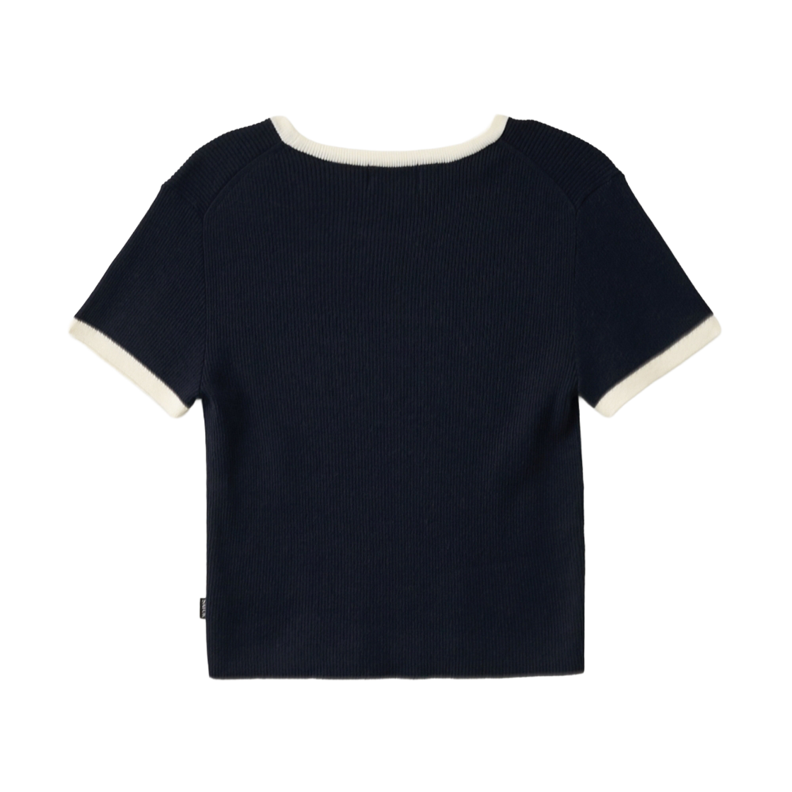 세터 우먼 로프 로고 링거 하프 니트 네이비(SATUR W Rope Logo Ringer Half Knit Navy) - 2
