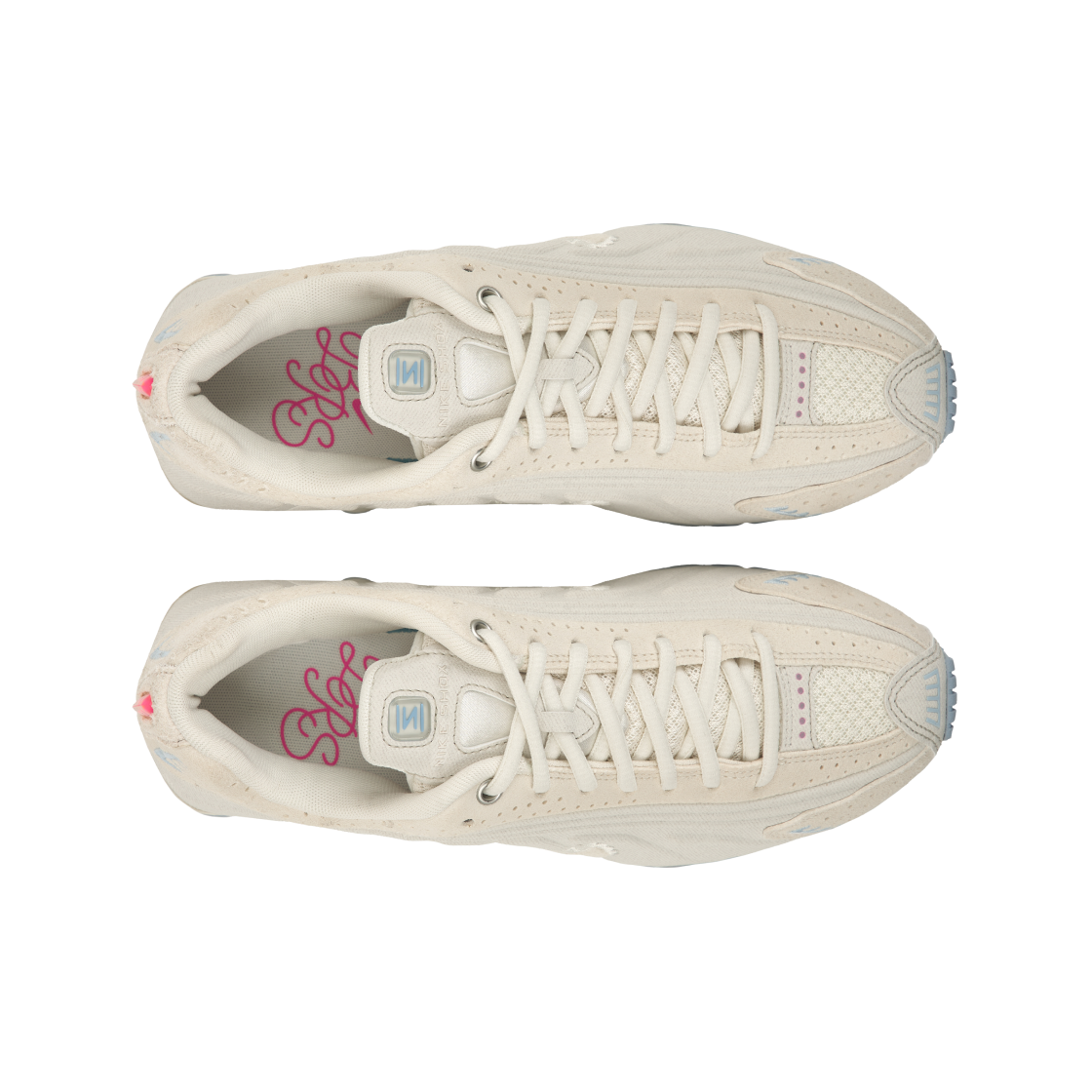 (W) 나이키 샥스 R4 SE 페일 아이보리 라이트 오어우드 브라운((W) Nike Shox R4 SE Pale Ivory Light Orewood Brown) - 5