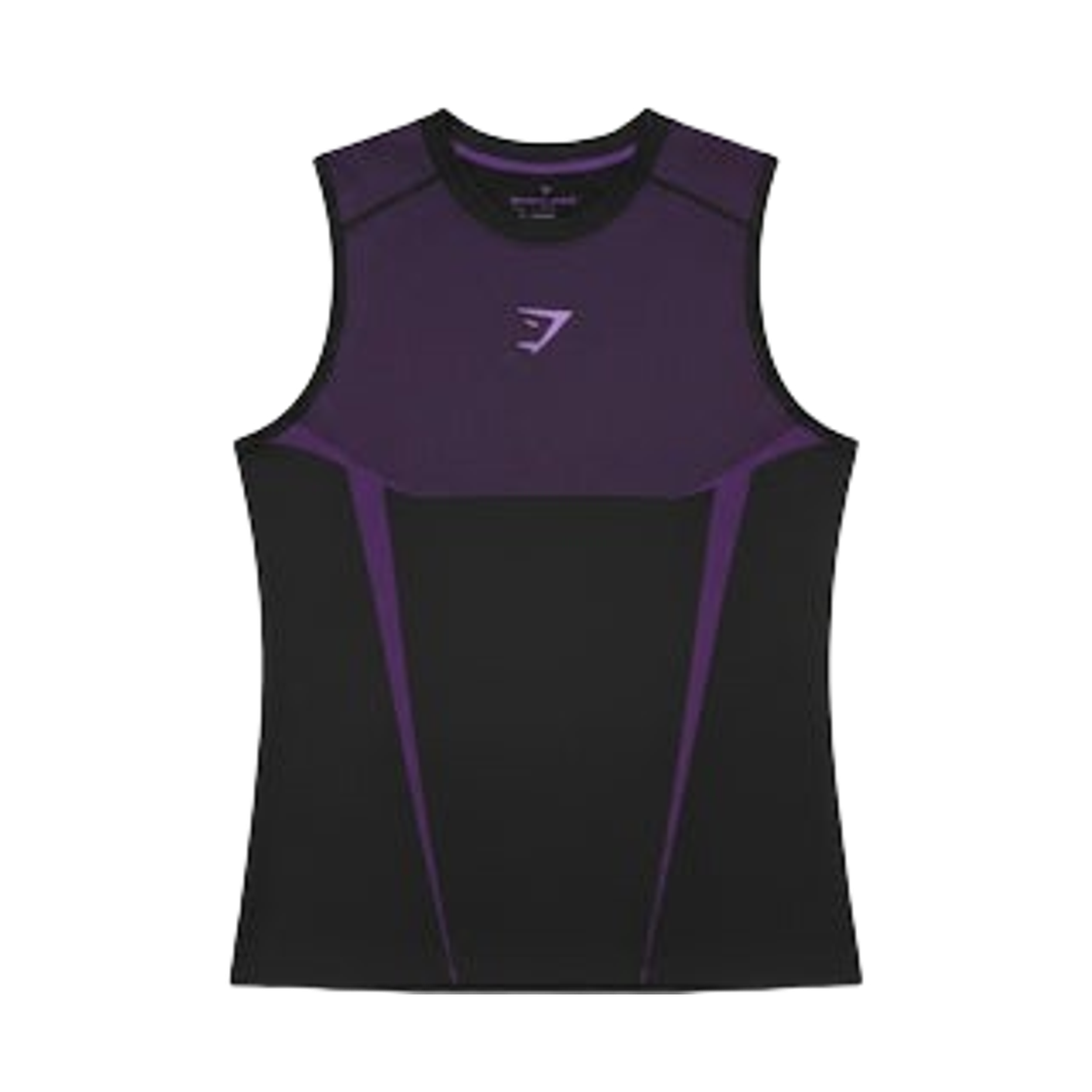 짐샤크 오닉스 5.0 머슬 핏 탱크 블랙 애슬레틱 퍼플(Gymshark Onyx 5.0 Muscle Fit Tank Black Athletic Purple)