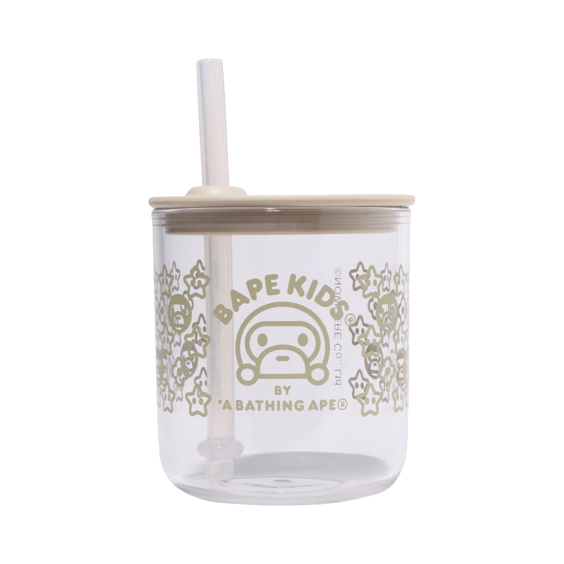 베이프 x 킨토 베이비 마일로 스트로우 컵 아이보리(BAPE x Kinto Baby Milo Straw Cup Ivory)