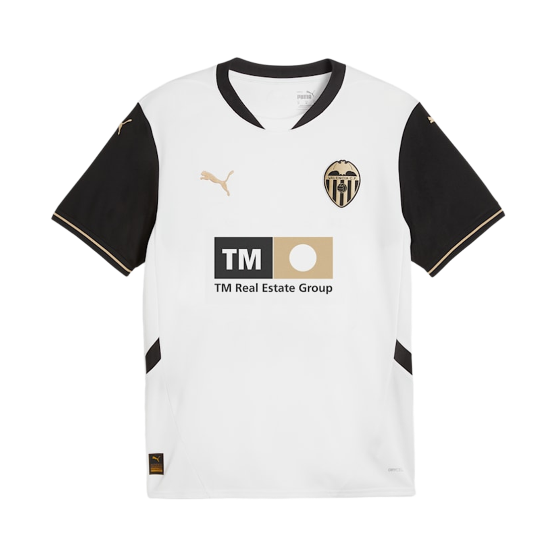 774957-01 Puma Valencia CF 24/25 Replica Home Jersey White Black (Non Marking Ver.)