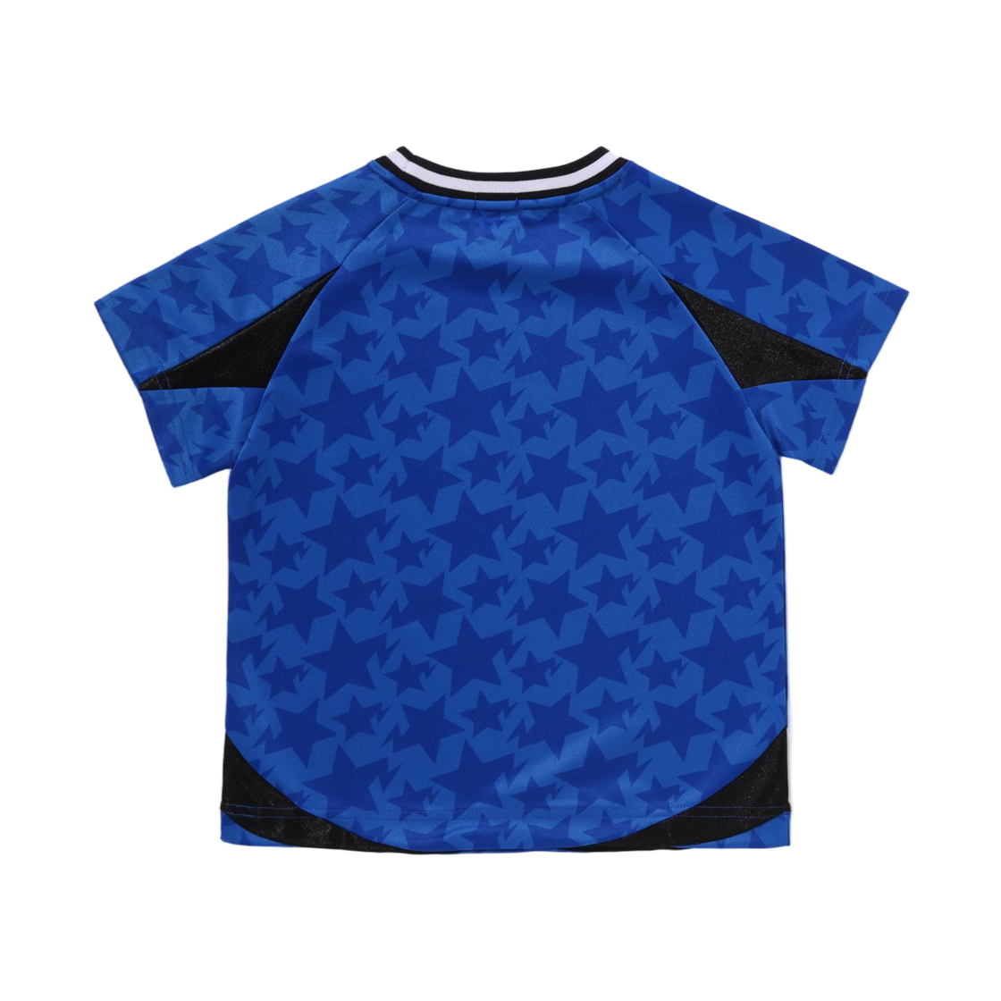 (키즈) 베이프 스타 올오버 사커 게임 티셔츠 블루((Kids) BAPE Sta Allover Soccer Game T-Shirt Blue) - 2