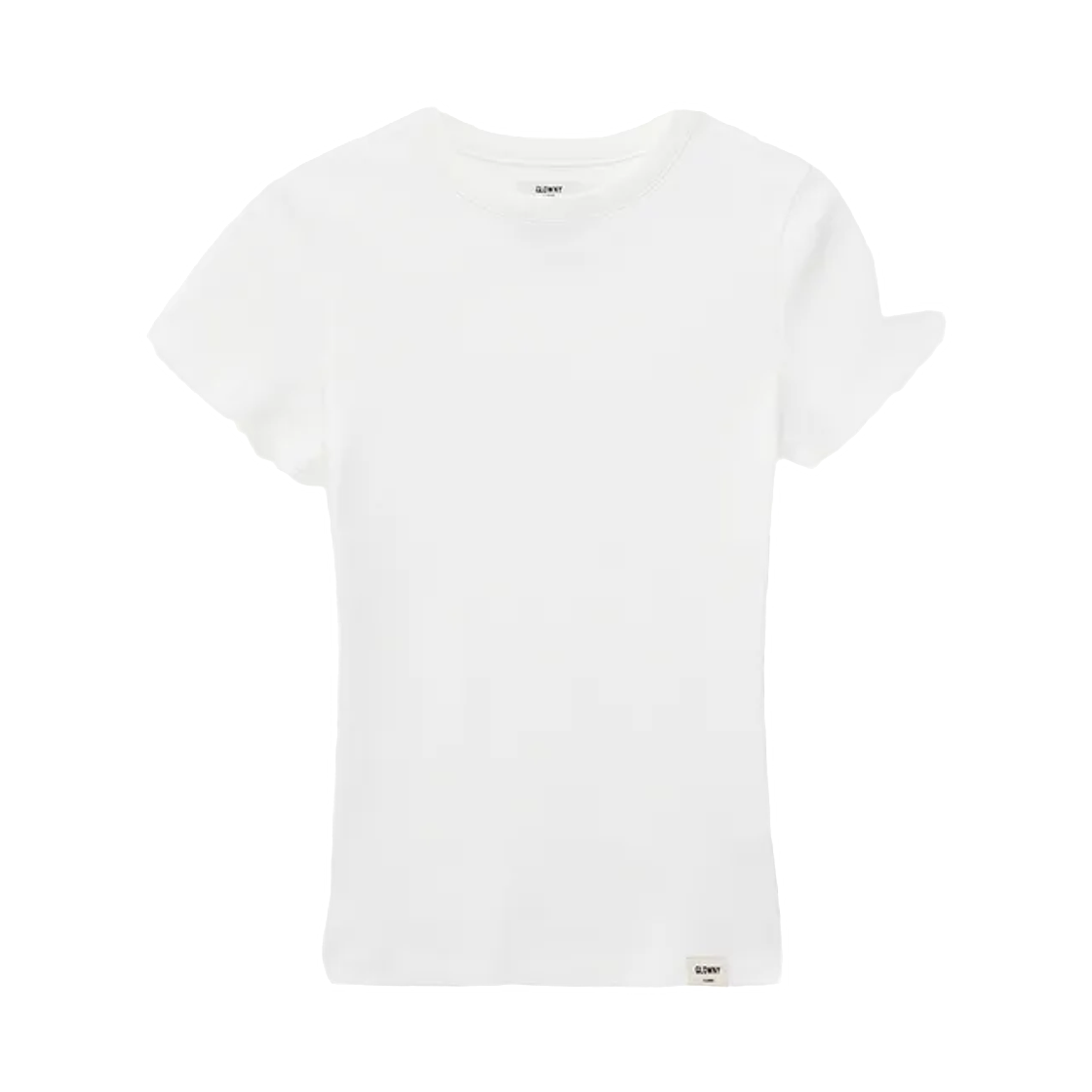 (W) 글로니 G 클래식 피티드 티셔츠 화이트((W) Glowny G Classic Fitted T-Shirt White) - 1