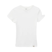 (W) Glowny G Classic Fitted T-Shirt White