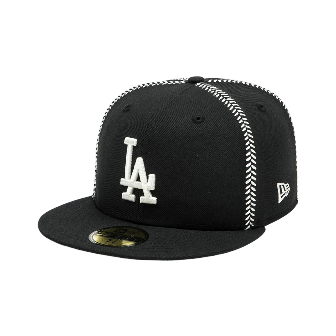 뉴에라 MLB LA 다저스 볼 스티치 피티드캡 블랙(New Era MLB LA Dodgers Ball Stitch Fitted Cap Black) - 1