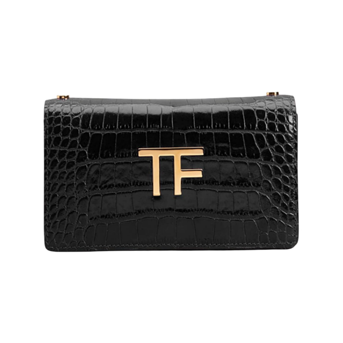 톰포드 크로커다일 패턴 크로스바디백 블랙(Tom Ford Crocodile Pattern Crossbody Bag Black)