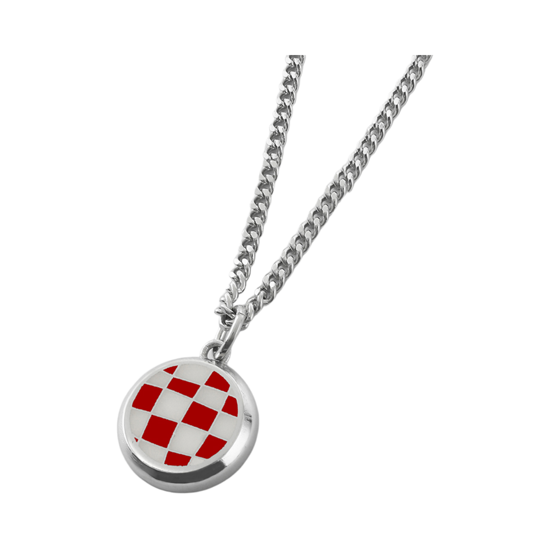 논논 체스 서클 넥클리스 레드(Nonenon Chex Circle Necklace Red) - 3