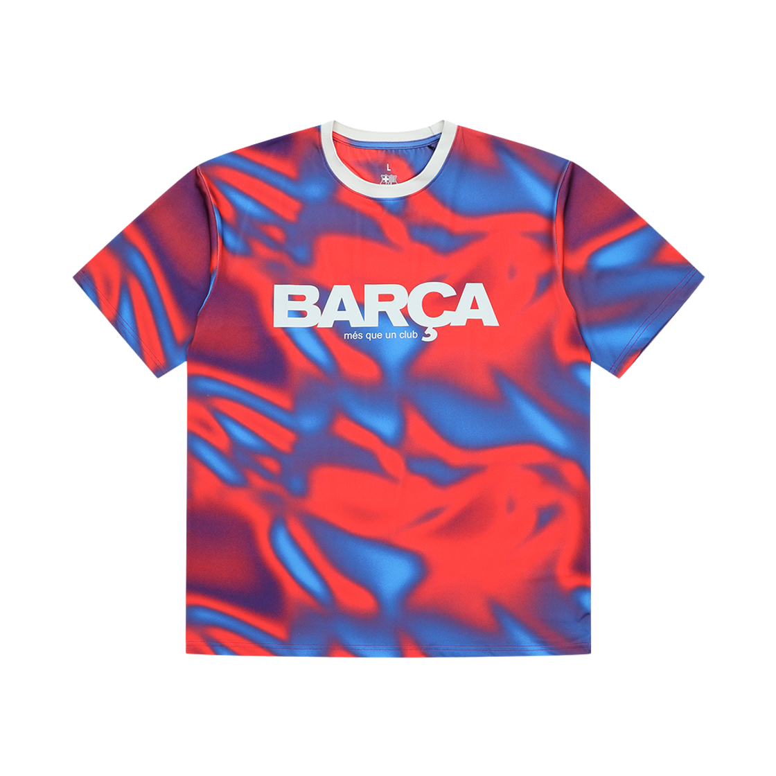 FC 바르셀로나 Barca 프린트 티셔츠 레드(FC Barcelona Print red T-shirt crest Barca)
