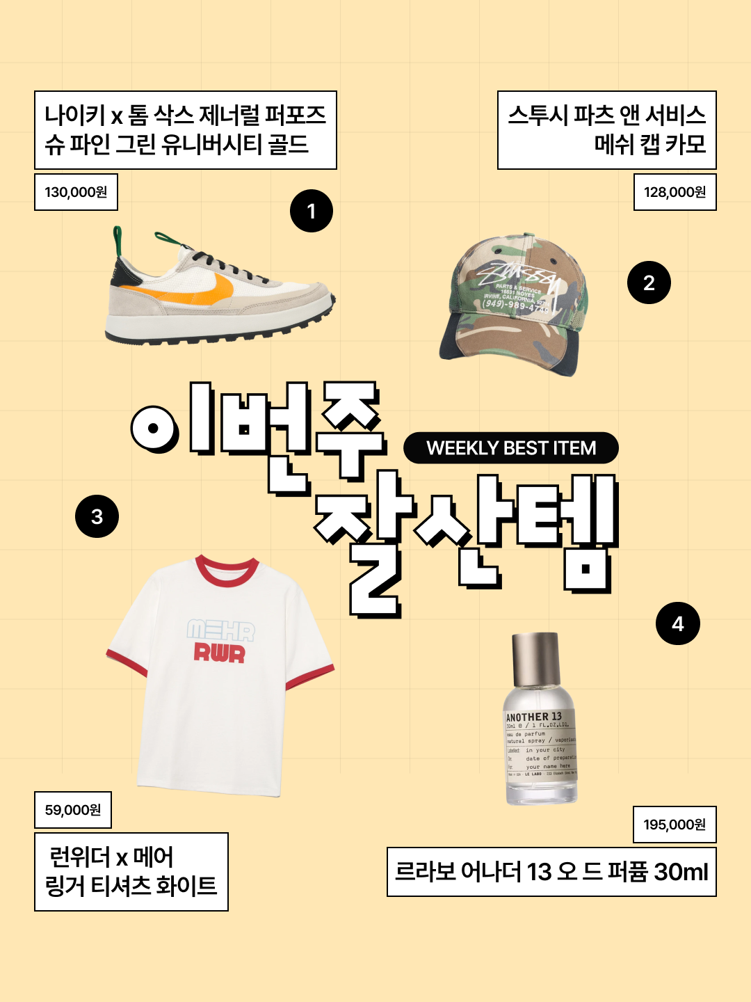 Nike x Tom Sachs General Purpose Shoe Pine Green University Gold, Stussy Parts & Service Mesh Cap Camo 착용 스타일 - 1