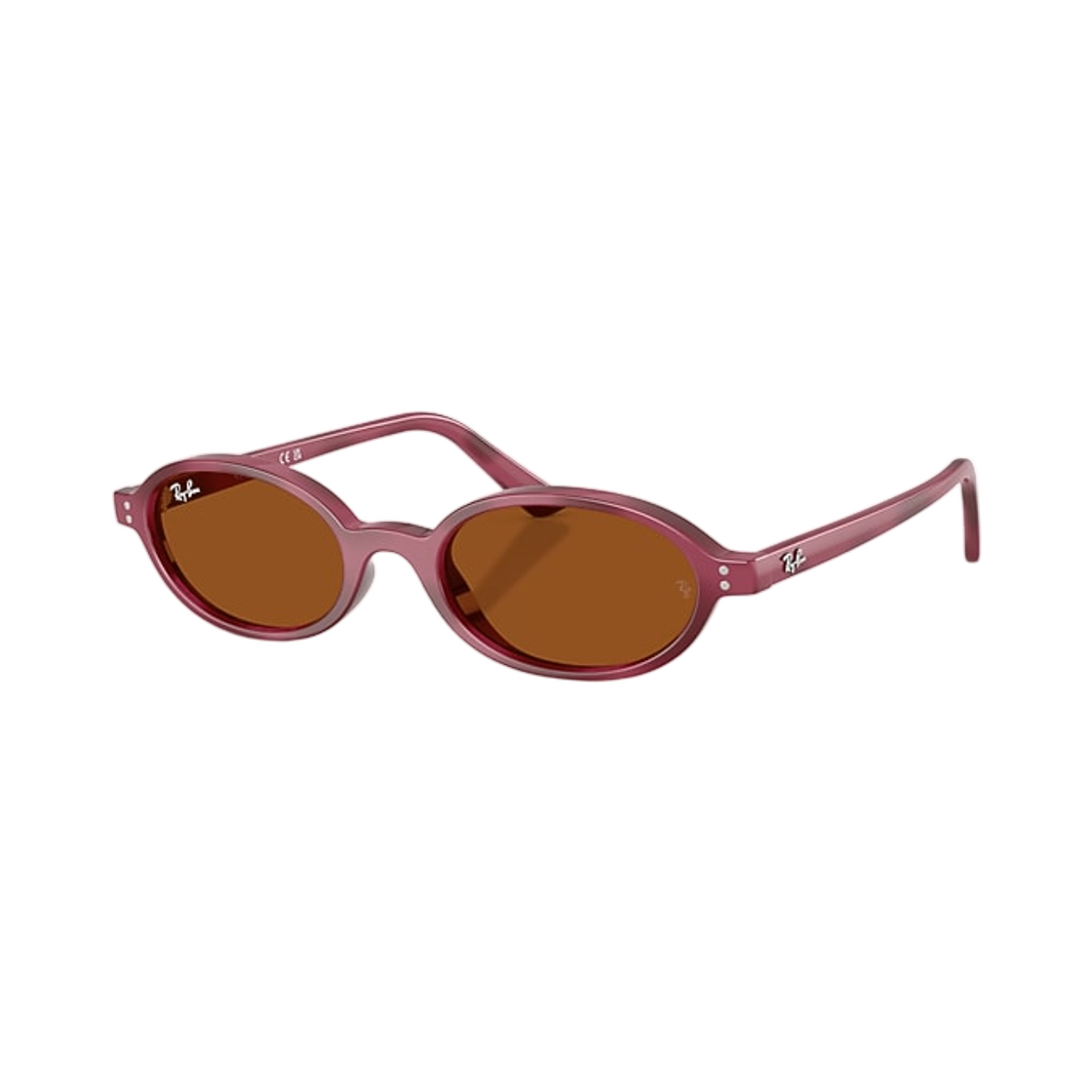 레이밴 칼 바이오 베이스드 폴리쉬드 바이올렛 하바나 프레임 다크 브라운 렌즈 하이 브릿지 핏(Ray-Ban Khal Bio-Based Polished Violet Havana Frame Dark Brown Lense High Bridge Fit) - 1