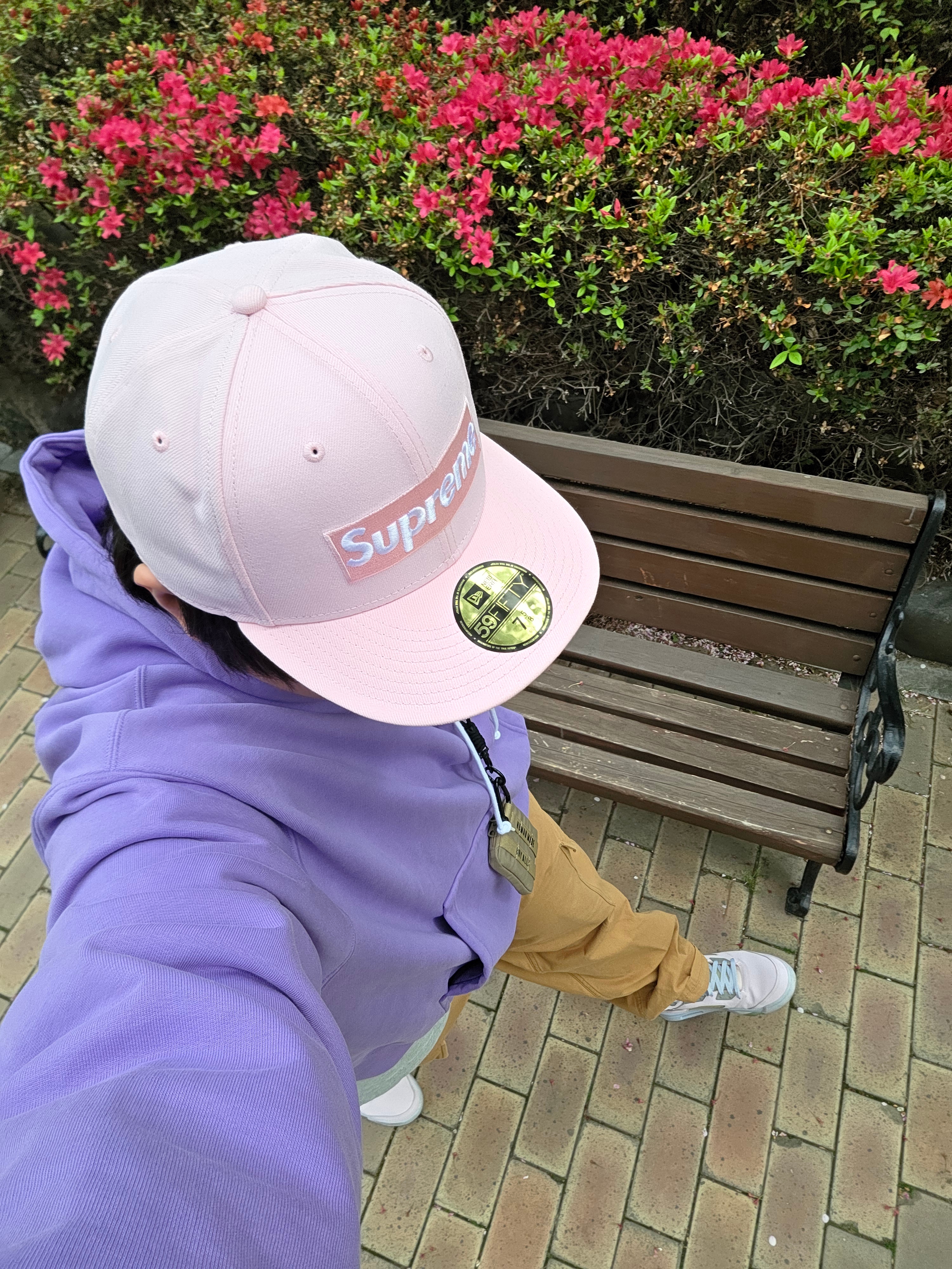 Supreme Sharpie Box Logo New Era Pink - 24SS, Nike Solo Swoosh French Terry Pullover Hoodie Space Purple - Asia 착용 스타일 - 1