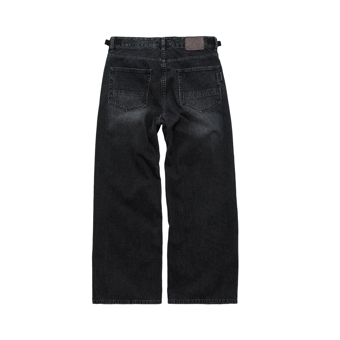 폴리테루 텍스처드 고시마 데님 팬츠 워시드 차콜(Polyteru Textured Gosima Denim Pants Washed Charcoal) - 2