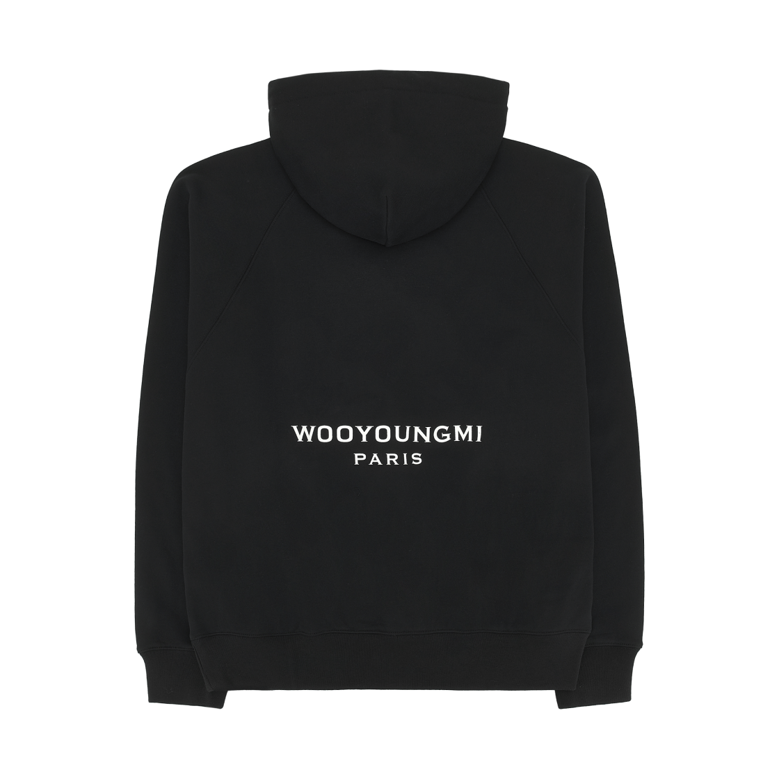 우영미 뉴 백 로고 후드 블랙 - 26SS(Wooyoungmi New Back Logo Hoodie Black - 26SS) - 2