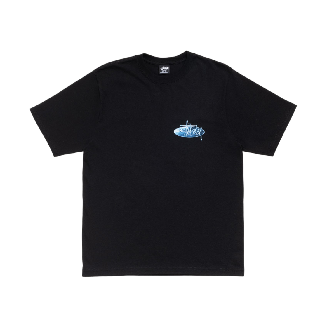 스투시 웨이브 오발 티셔츠 블랙(Stussy Wave Oval T-Shirt Black) - 2