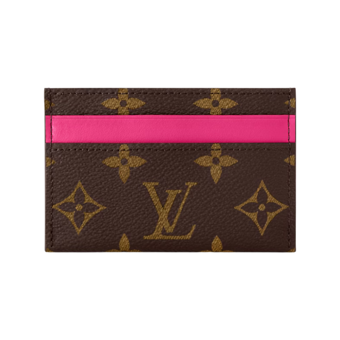 M12841 Louis Vuitton Double Card Holder Pondichery Pink