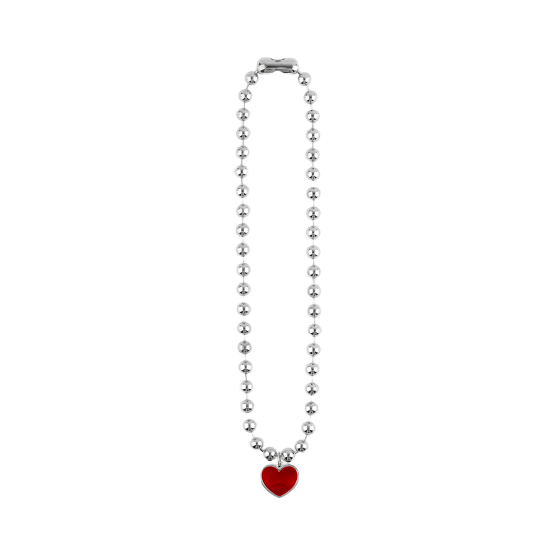 논논 빅 레드 러브 넥클리스 실버925(Nonenon Big Red Love Necklace SILVER925) - 3