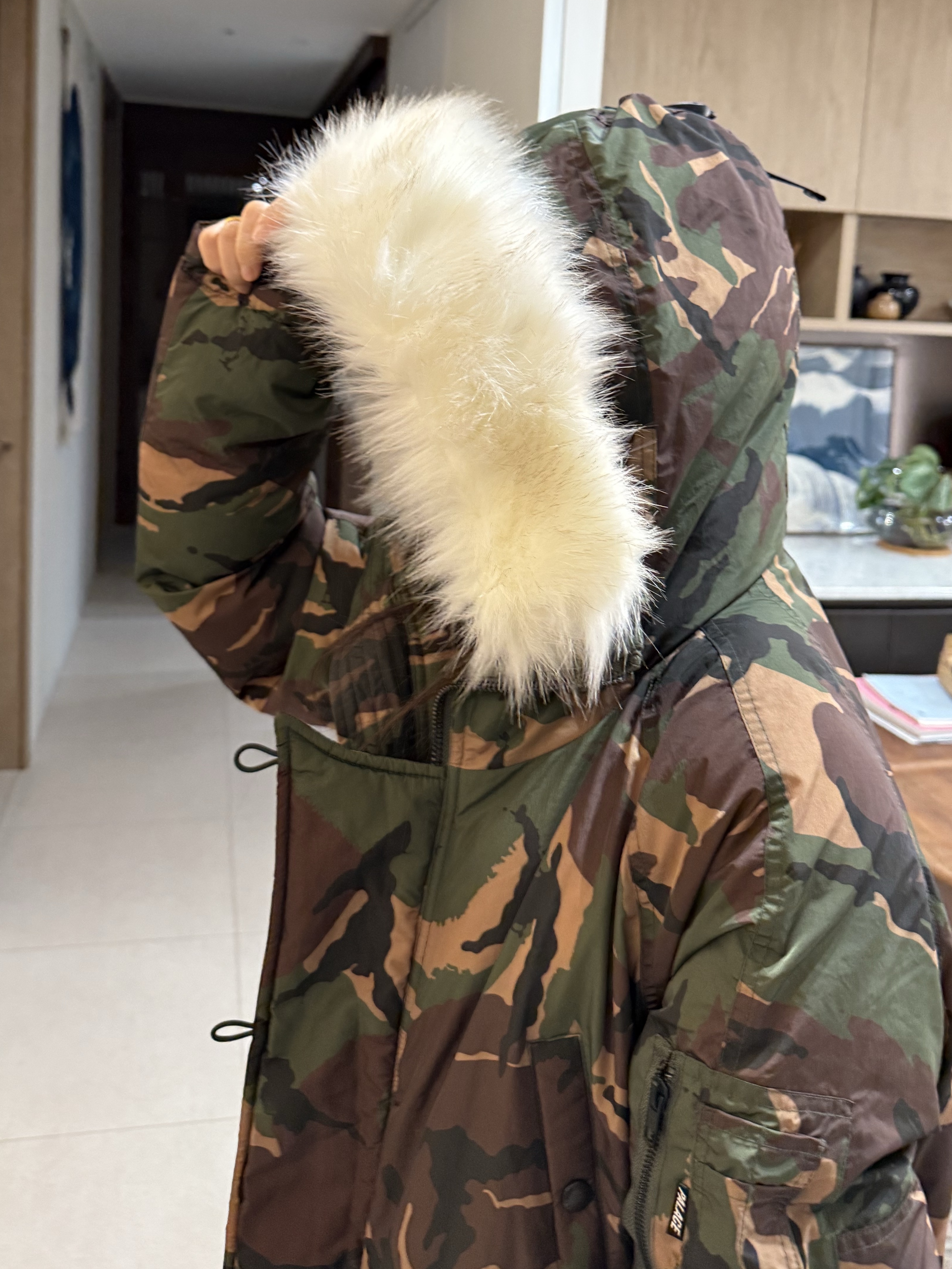 Palace P-3B DPM Parka Urban - 19FW 착용 스타일 - 4
