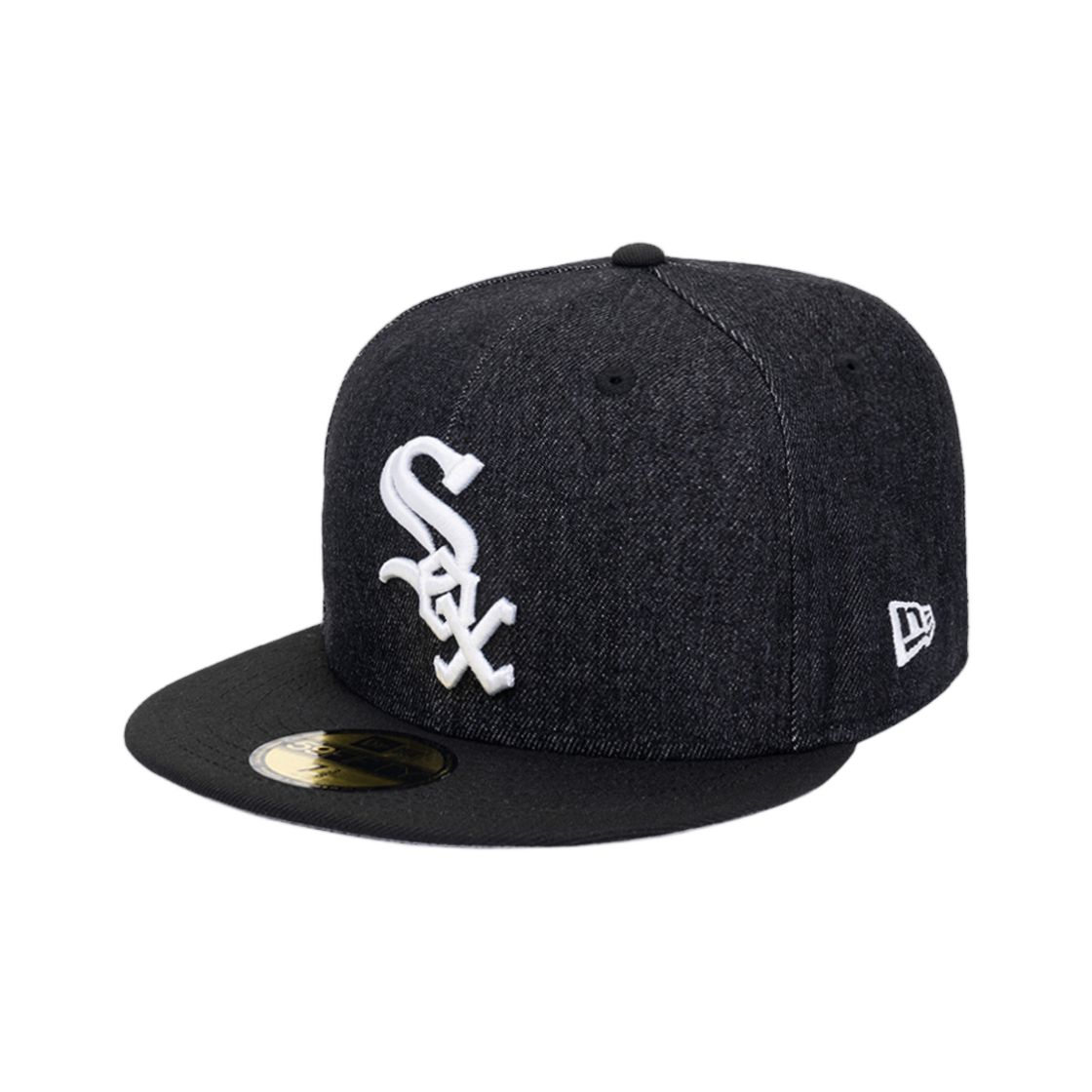 뉴에라 MLB 시카고 화이트삭스 데님 투 톤 피티드캡 블랙(New Era MLB Chicago White Sox Denim Two-Tone Fitted Cap Black) - 1