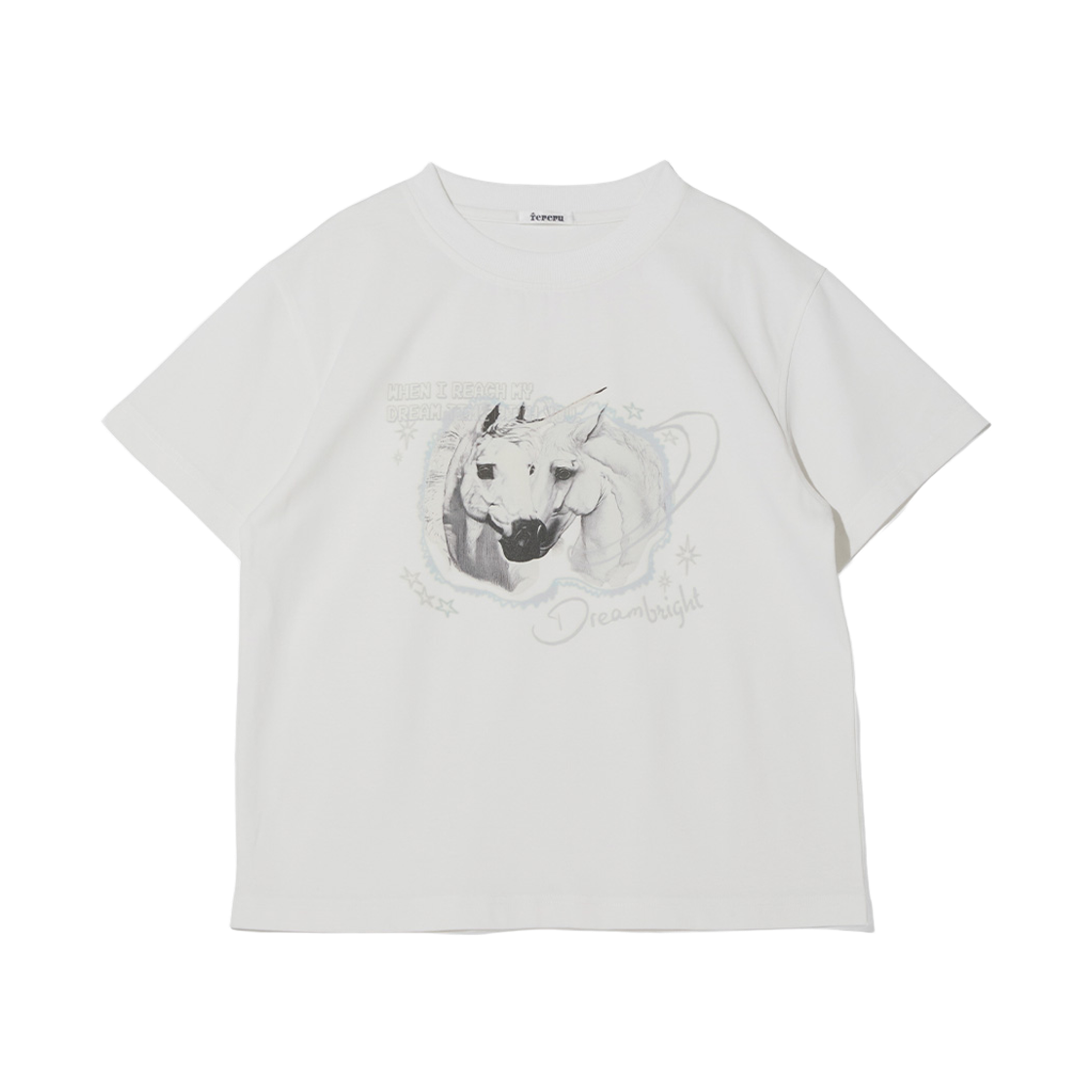 테레루 드리밍 티셔츠 화이트(TERERU Dreaming T-Shirt White)
