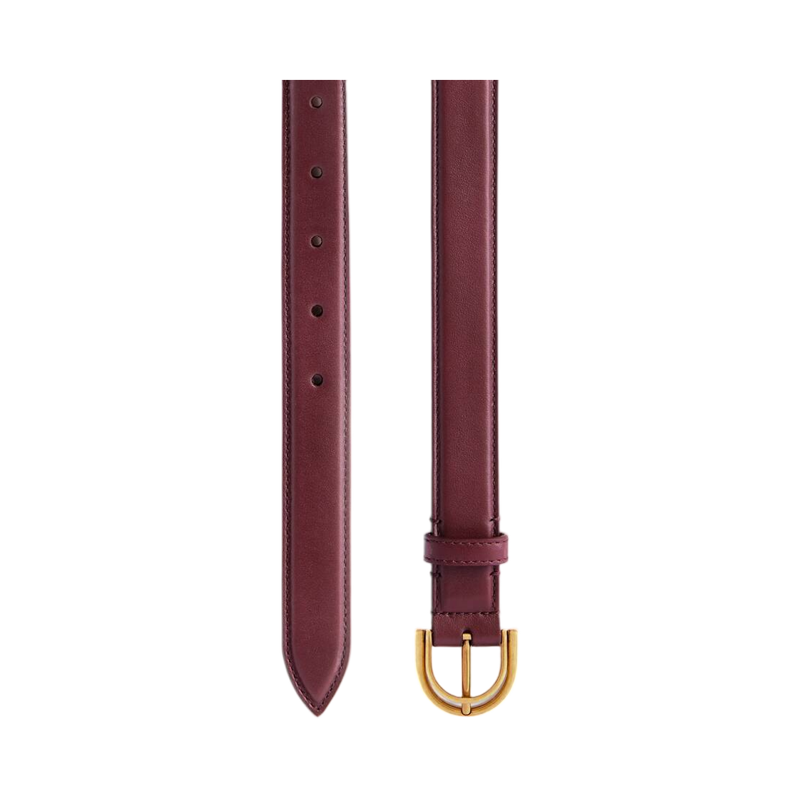 8279472ABQF6034 Balenciaga Rodeo Belt In Dark Burgundy