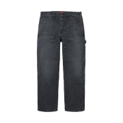 Supreme Worn Double Knee Painter Pant Black - 26SS