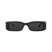 Balenciaga Dynasty Rectangle Sunglasses In Black