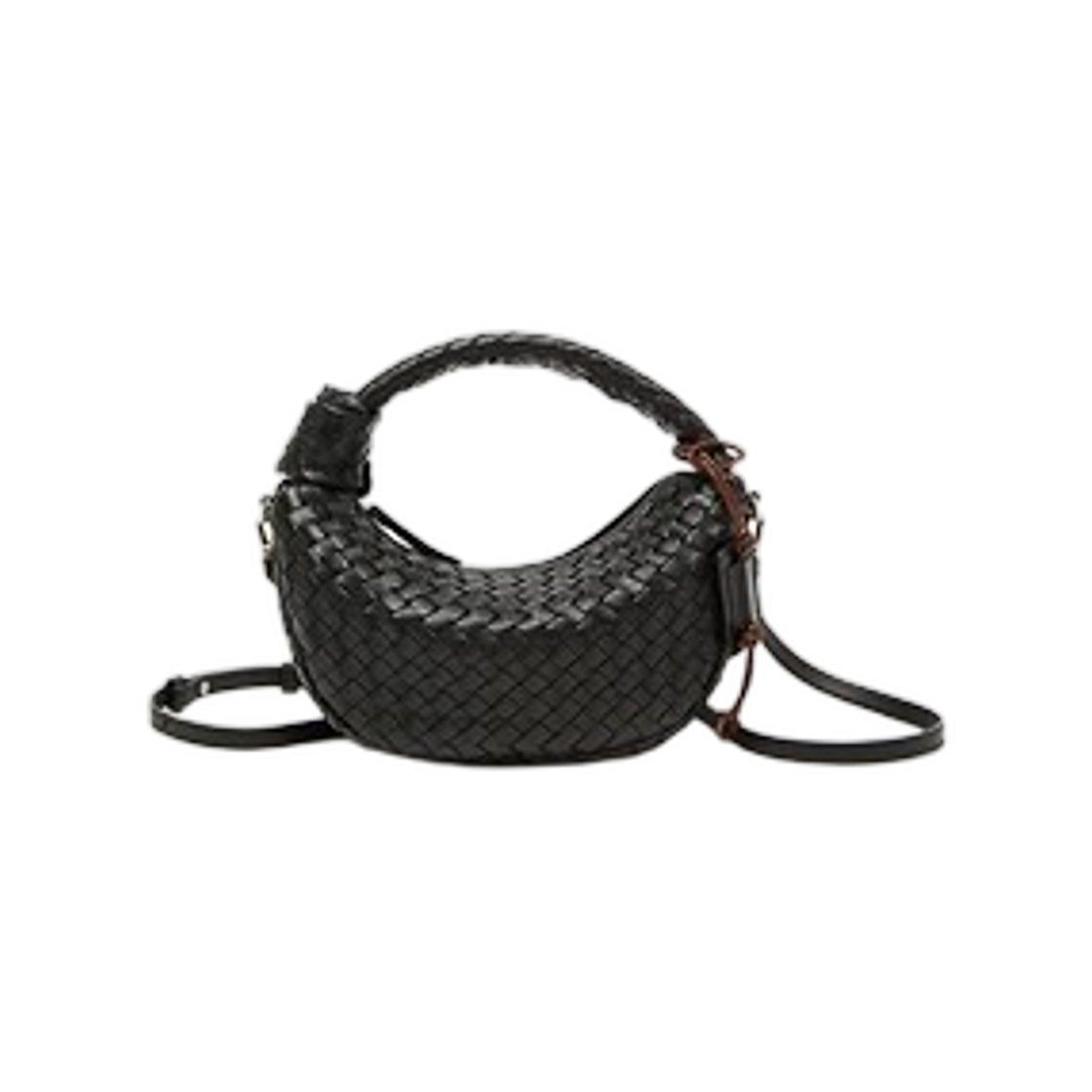 쿠론 포제르 보우 우븐 크로스 25 블랙(Couronne Faugeres Bow Woven Cross 25 Black) - 1