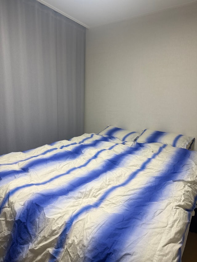 Smudge stripe bedding / Bada / Q set 착용 스타일