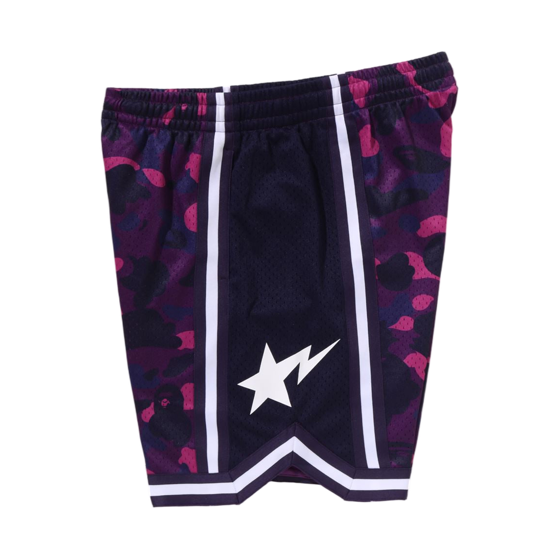 베이프 컬러 카모 메쉬 릴렉스드 핏 쇼츠 퍼플(BAPE Color Camo Mesh Relaxed Fit Shorts Purple) - 3