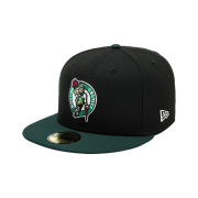 New Era NBA Boston Celtics Basic Fitted Cap Black/Dark Green