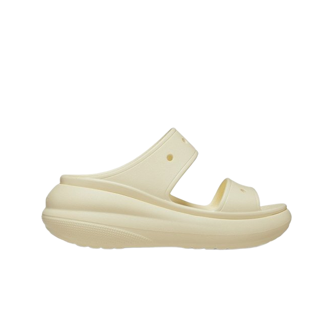 207670-76O Crocs Classic Crush Sandal Buttercream