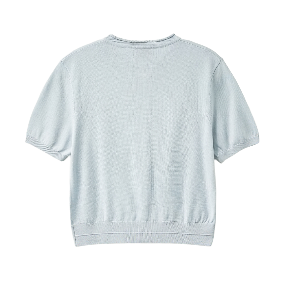 세터 우먼 파인 하프 크루넥 가디건 스카이 블루(SATUR W Fine Half Crewneck Cardigan Sky Blue) - 2