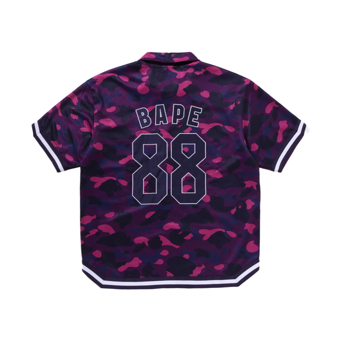 베이프 컬러 카모 웜 업 숏슬리브 셔츠 퍼플(BAPE Color Camo Warm Up S/S Shirt Purple) - 2